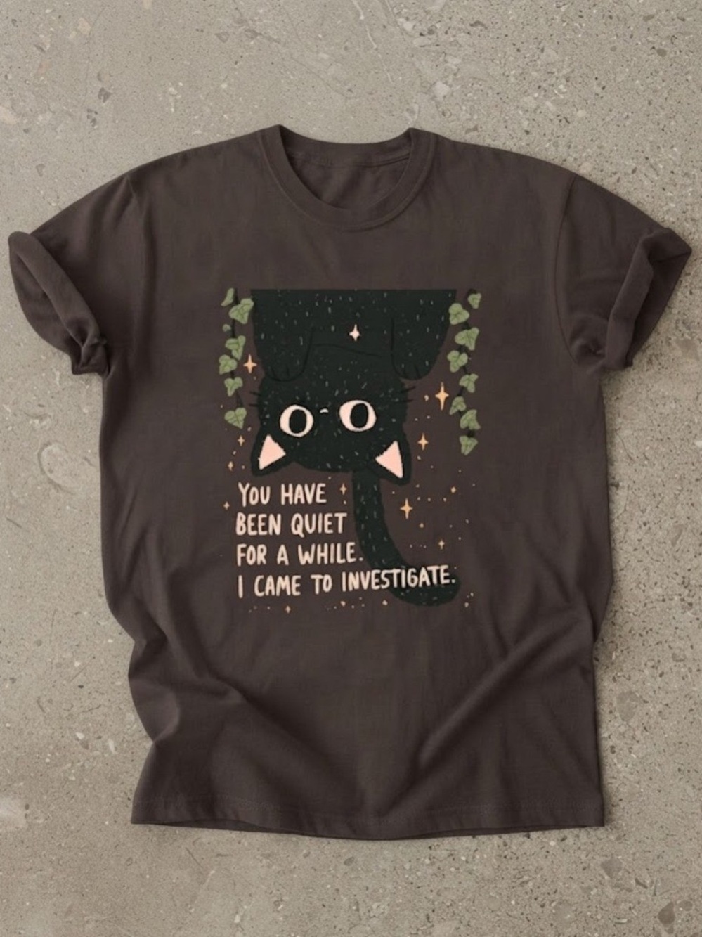 Funny Cat Lover Quote Graphic Tee Cotton Gildan T-Shirt